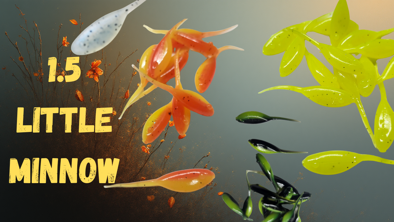 16) - 2" Mighty Minnow "Gold Rush" GRUBS BAIT JIGS CRAPPIE PANFISH