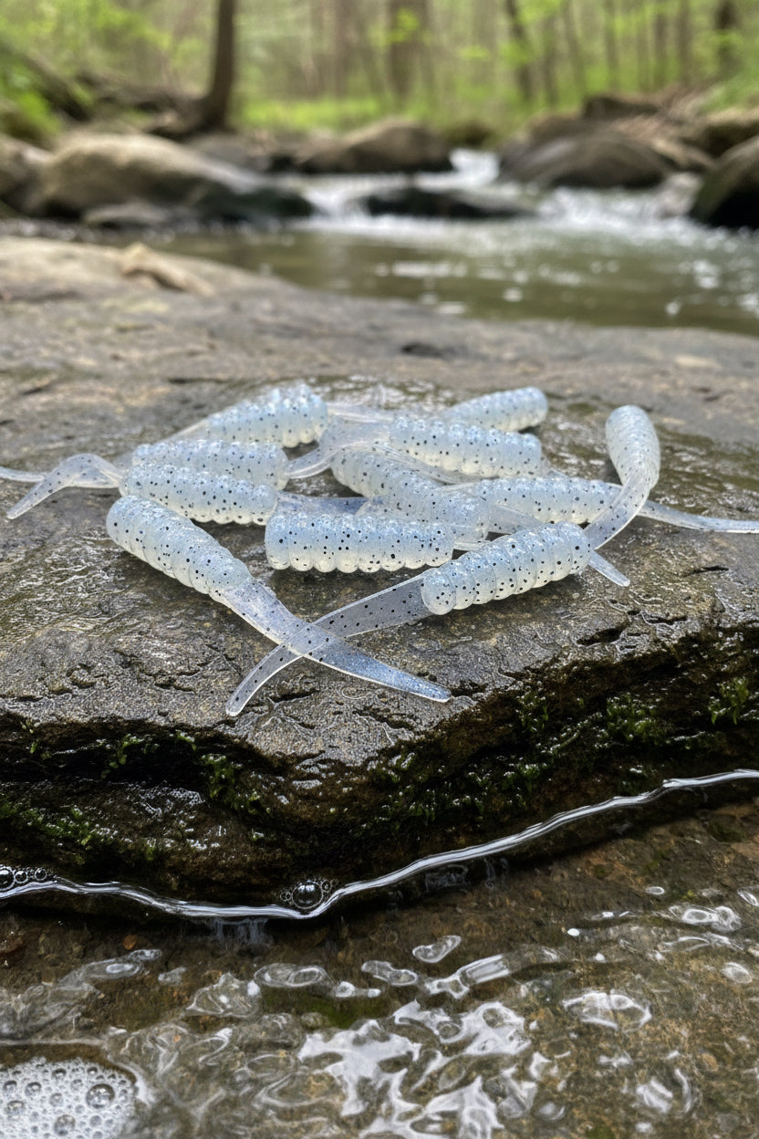 2 Inch Crappie Dock Shot Bait 20 Pack