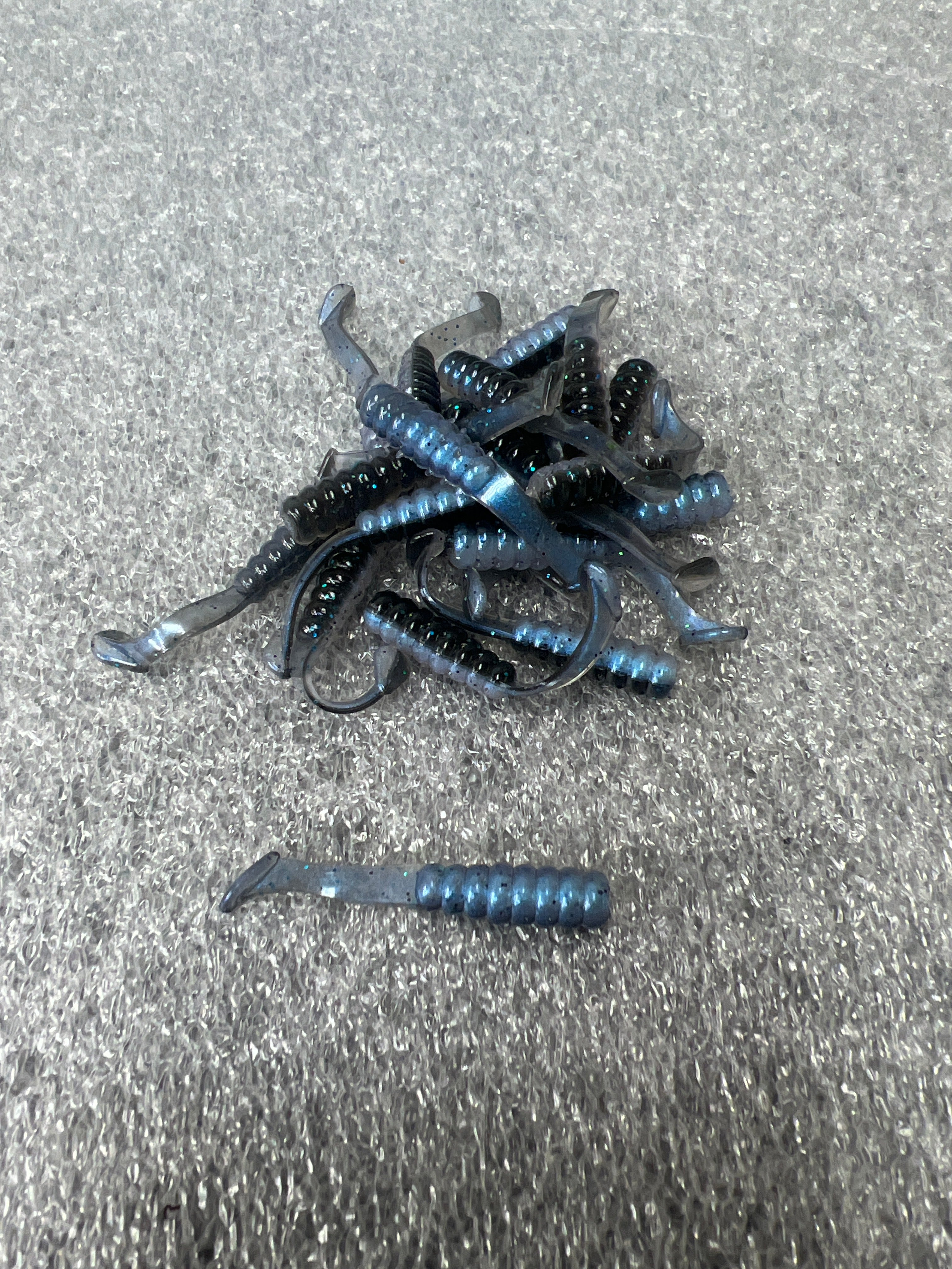 2 Inch Paddle Slayer Crappie Bait 20 Pack