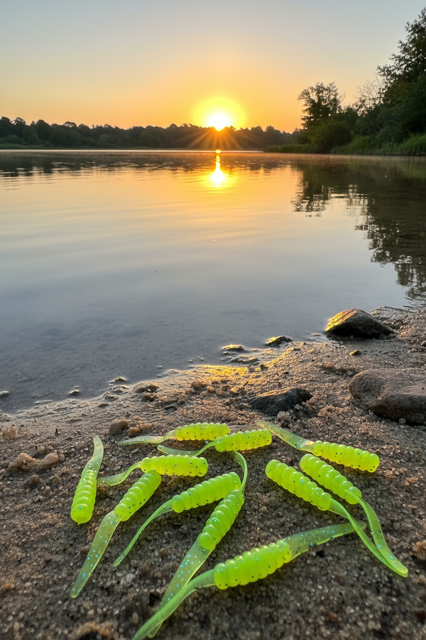 2 Inch Crappie Dock Shot Bait 20 Pack