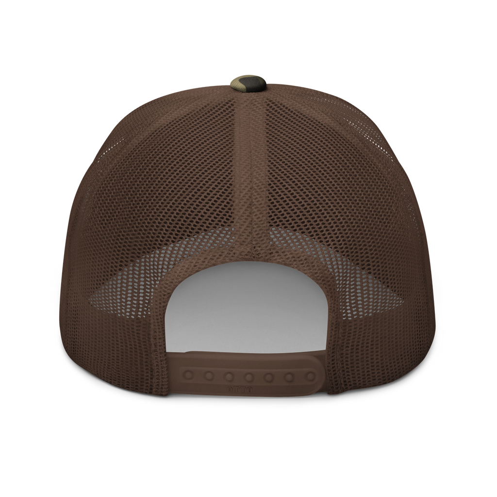 Crappie Man Jigs Camouflage trucker hat
