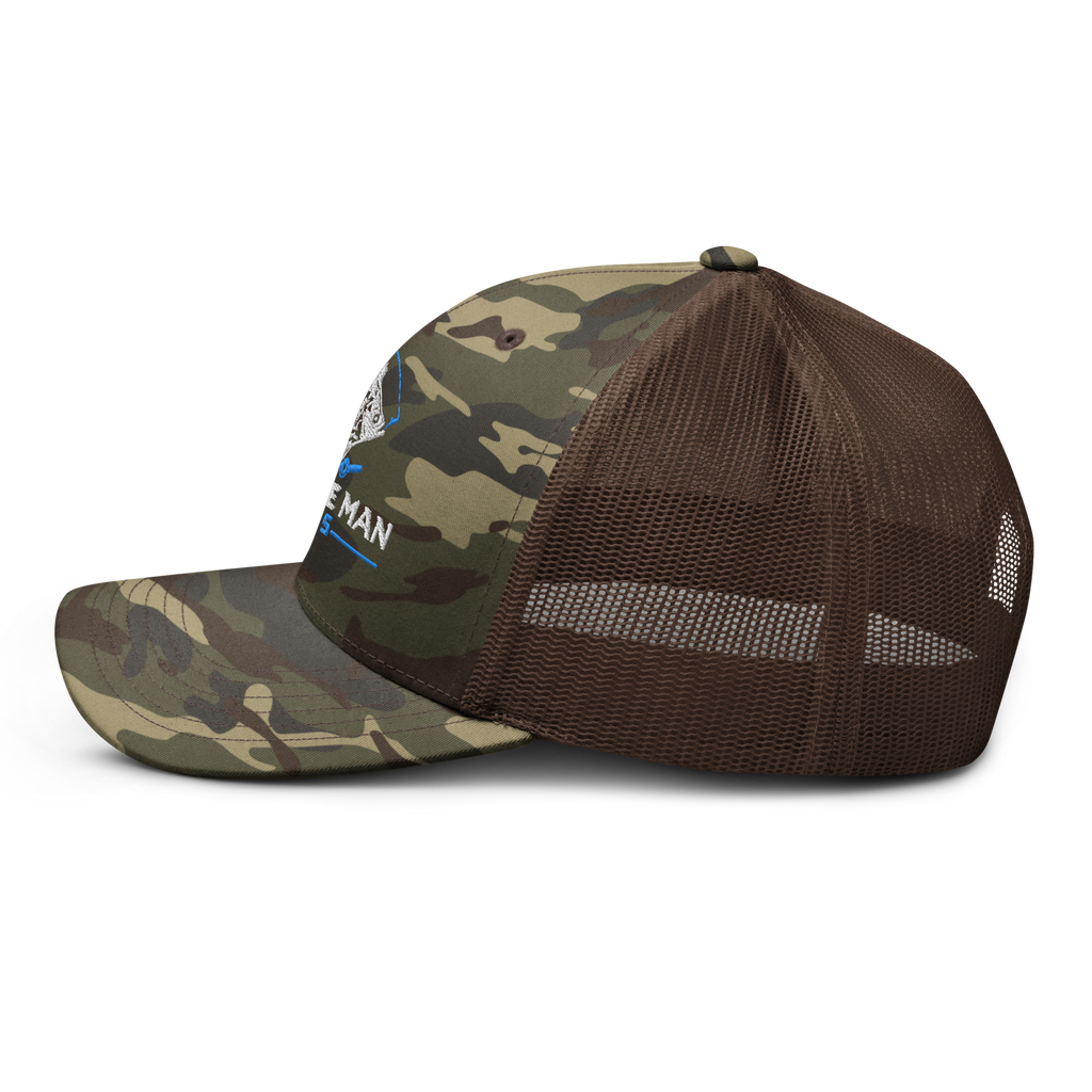 Crappie Man Jigs Camouflage trucker hat