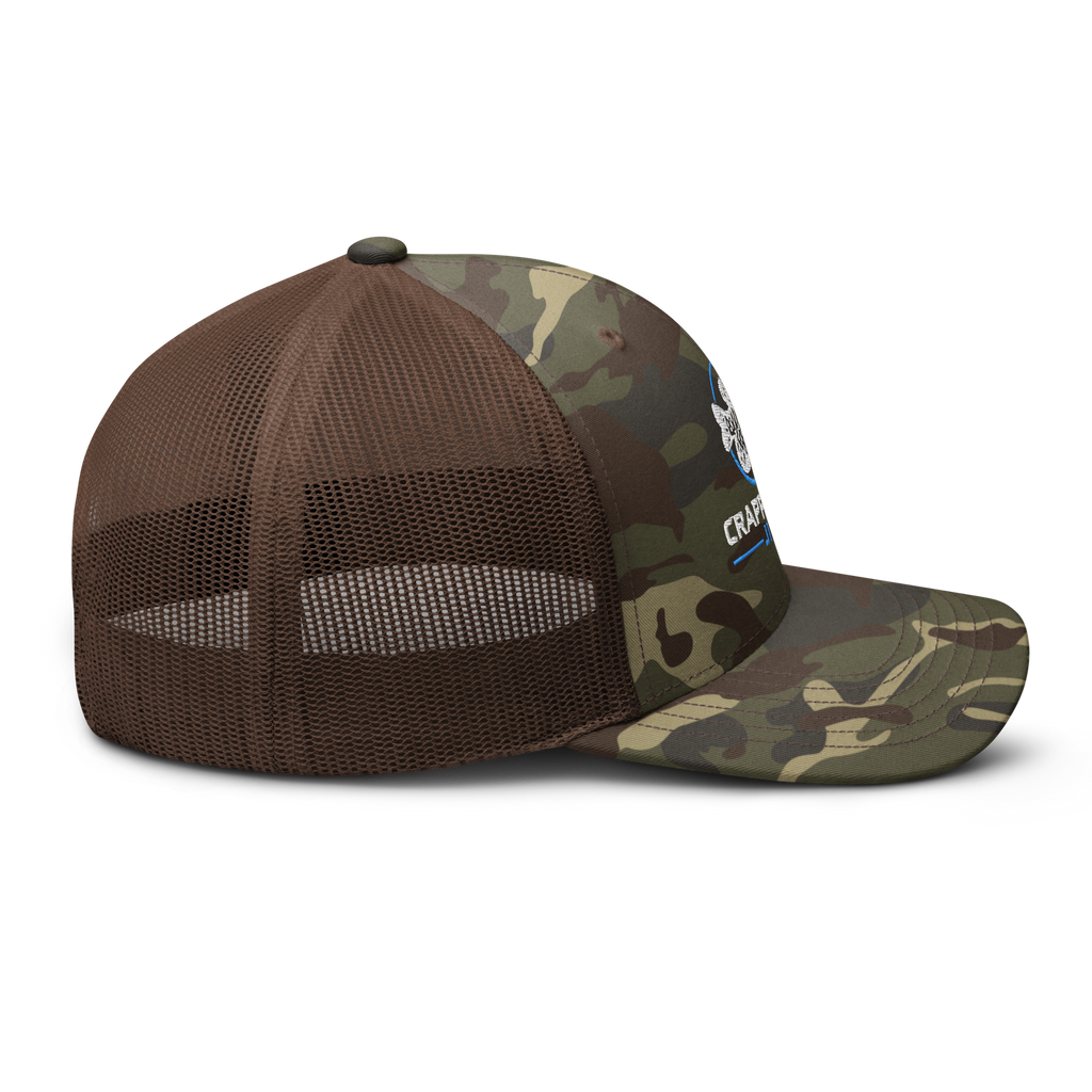 Crappie Man Jigs Camouflage trucker hat