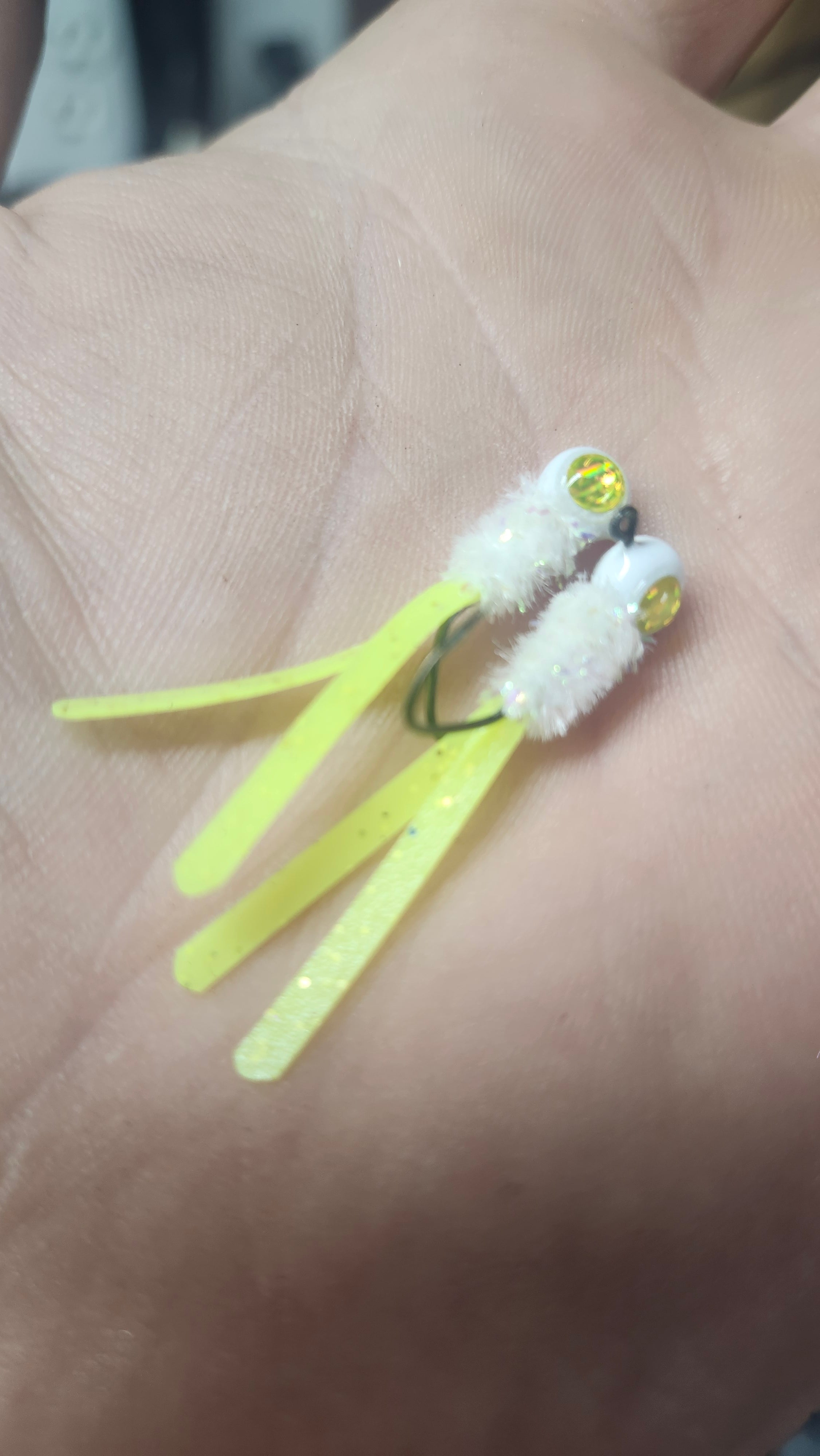 1/32 Custom Dbl Trouble (3 pack) White/Chartruse