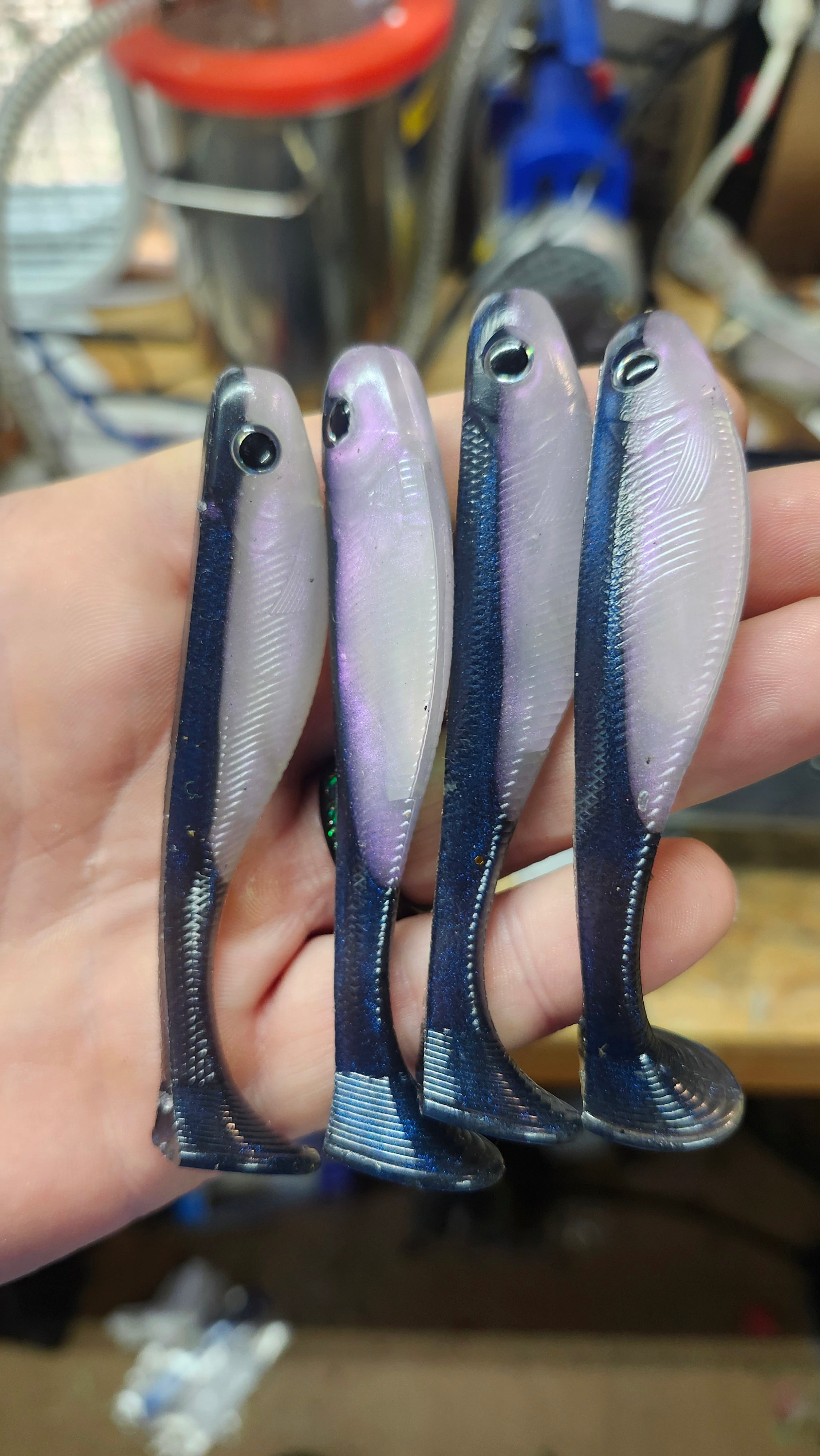 Blk/blue with Voilet Pearl (4pack)