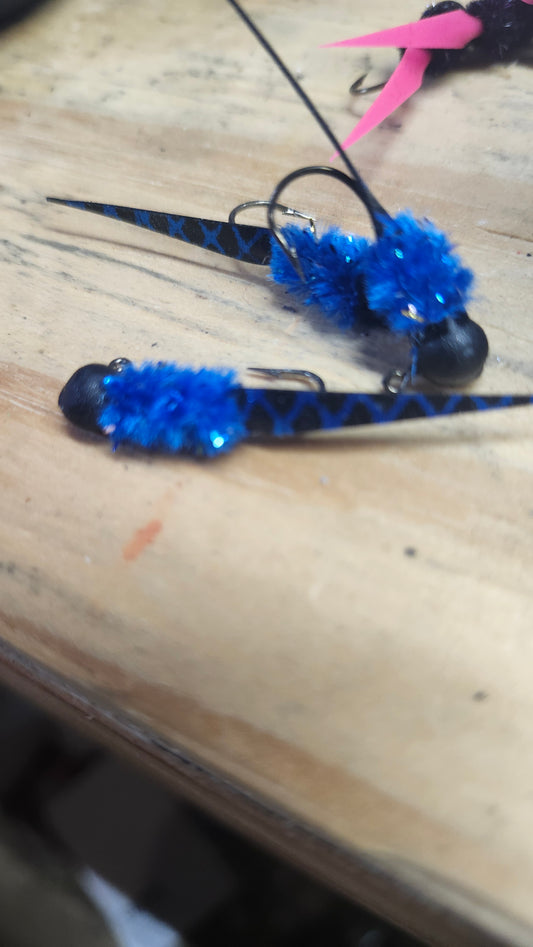 Black And Blue Wedge 1/16th 3 pack