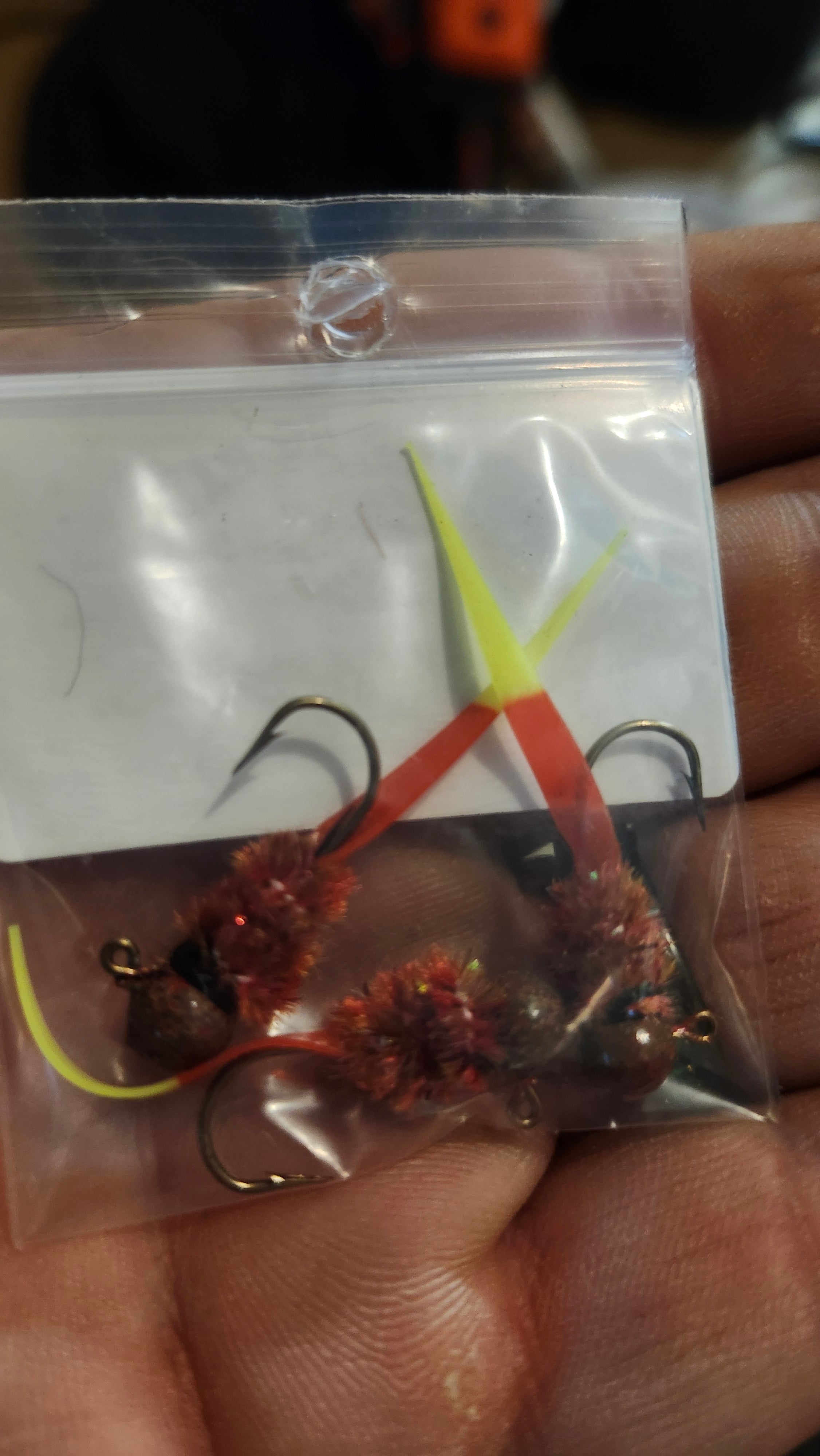 Asteroid 1/16th Wedge 3 Pack Red/Chartruse
