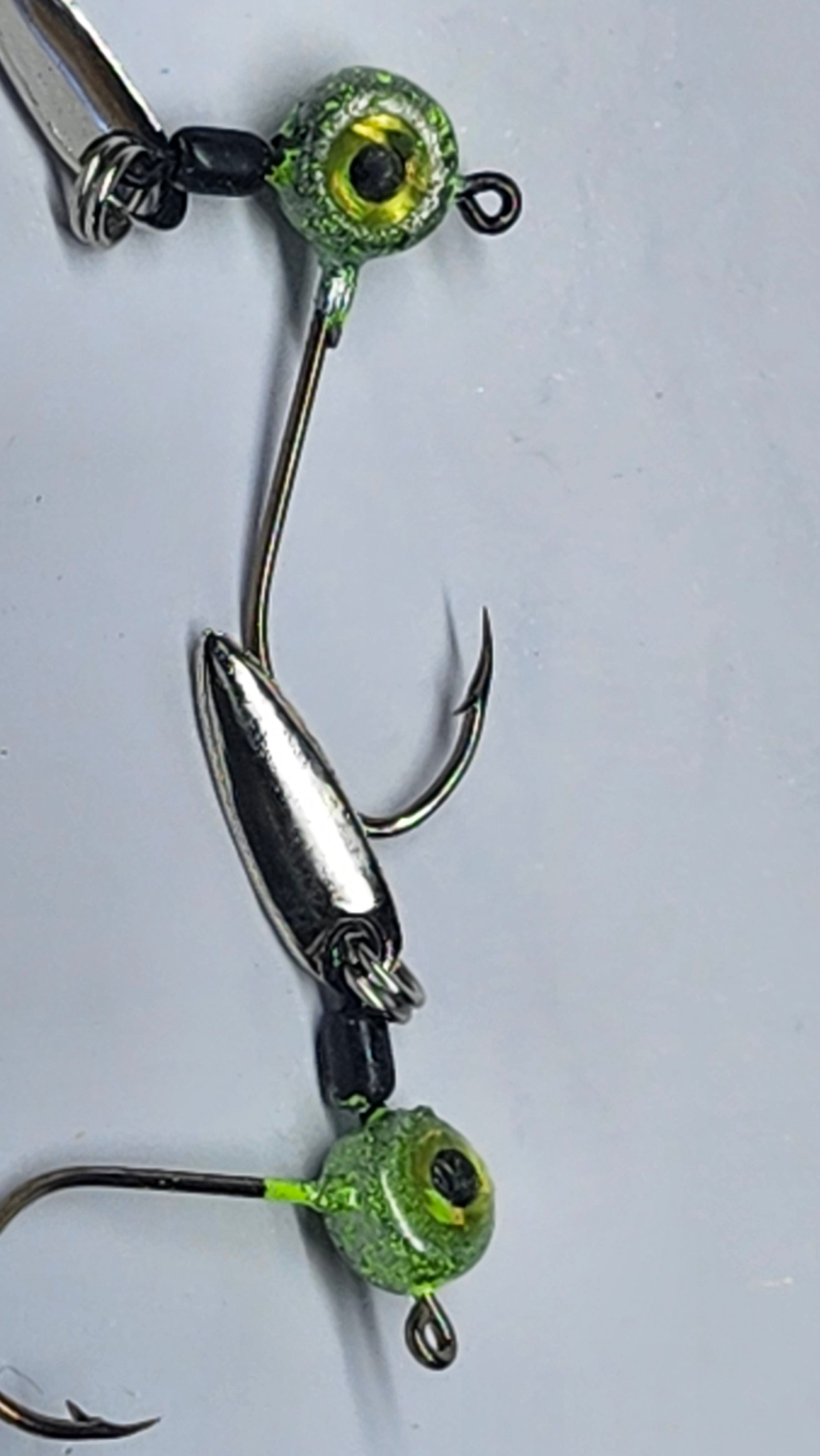 1/16 Underspin Chartruse Cracked (2 pack)