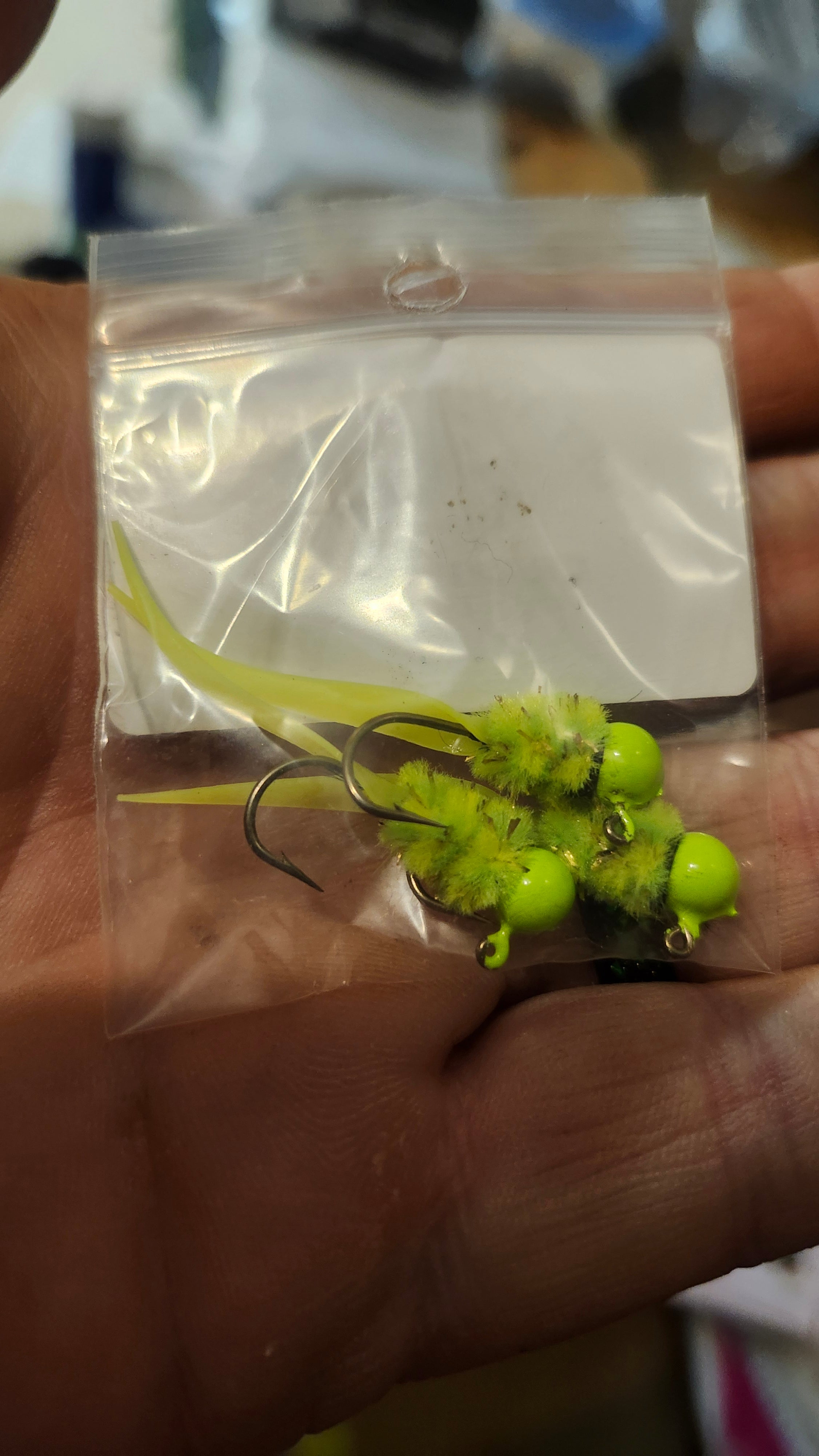 Crappie Man Green 1/16 Wedge Tail (3pack)