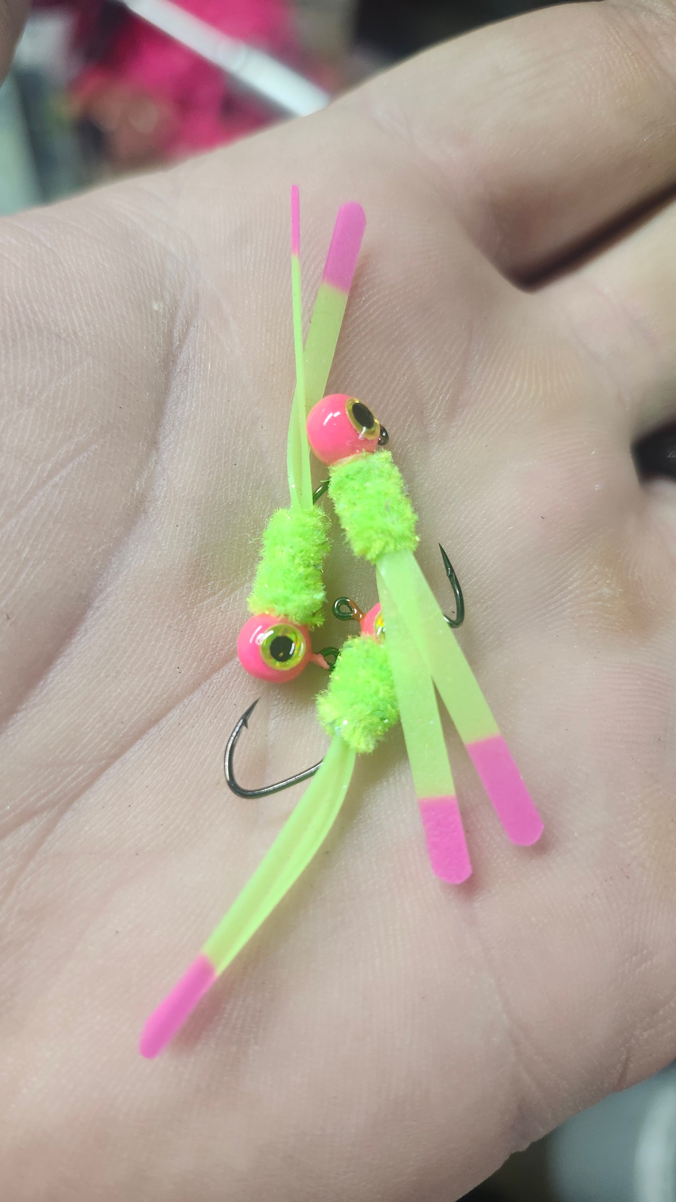 1/32 Custom Double Trouble (3 pack) Chartruse/Pink